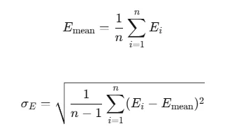 Ensemble statistics formulas for the mean exposure across climate models and the standard deviation of exposure between models